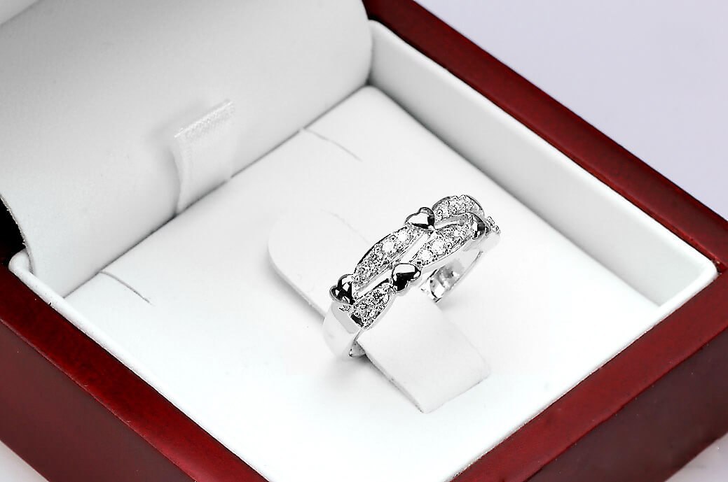 Złoty pierścionek PBD4053 - Diament